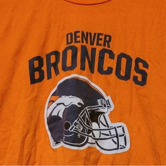 Denver broncos Shirt xlrg boys top orange blue tshirt or unisex girl wom… - Picture 4 of 12